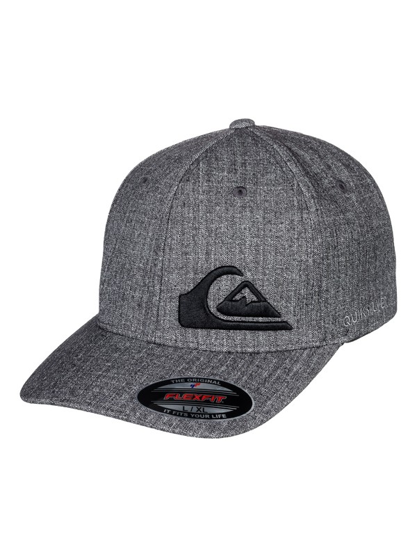 quiksilver, Final Flexfit Hat, DARK CHARCOAL HEATHER (kyfh) 0 Final Flexfit Hat AQYHA04069 Quiksilver