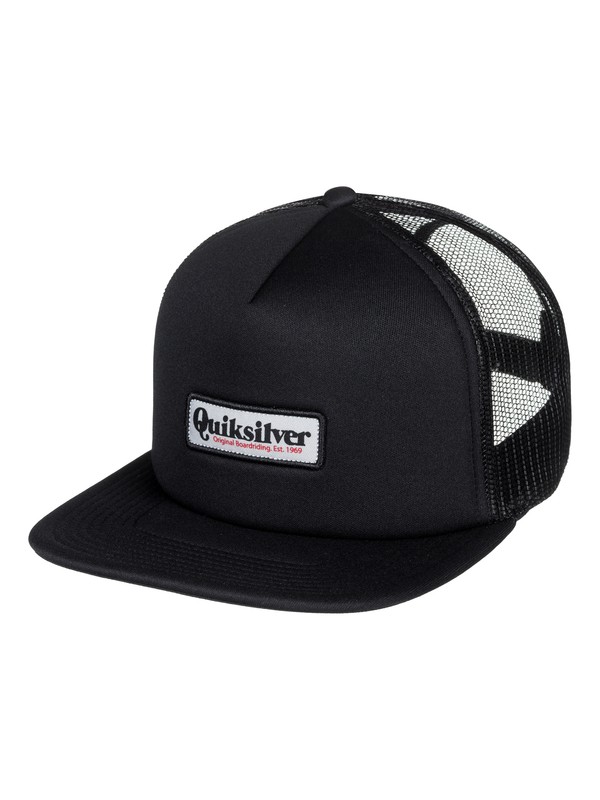 quiksilver, Foam Cruster Trucker Hat, BLACK (kvj0) 0 Foam Cruster Trucker Hat Black AQYHA04093 Quiksilver