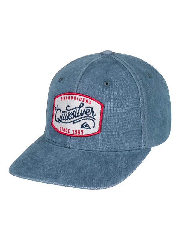 quiksilver, Bull Hickey - Snapback Hat, VINTAGE INDIGO (byl0) 0 Bull Hickey - Snapback Hat Blue AQYHA04098 Quiksilver