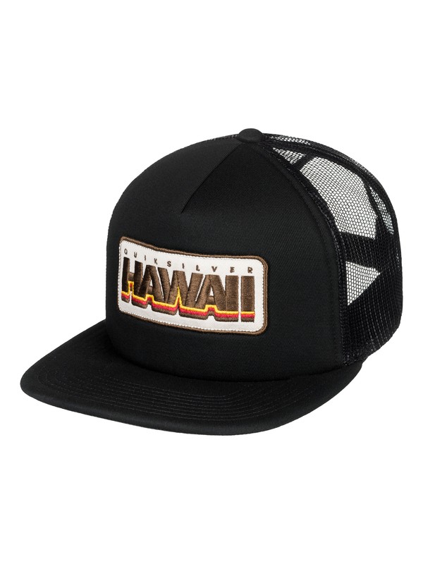 quiksilver, Hawaii Bonzer Trucker Hat, BLACK (kvj0) 0 Hawaii Bonzer Trucker Hat AQYHA04104 Quiksilver