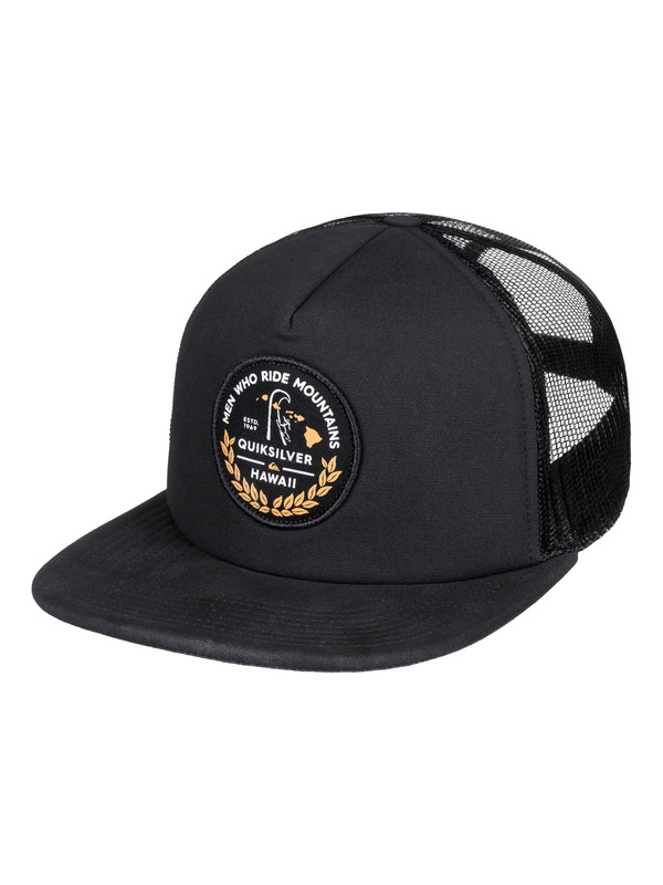 quiksilver, MWRM - Trucker Cap - Trucker Cap for Men, BLACK (kvj0) 0 MWRM - Trucker Cap - Trucker Cap for Men AQYHA04116 Quiksilver