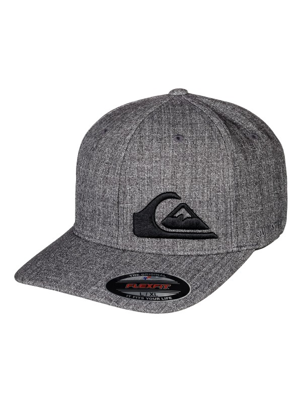 quiksilver, Final Flexfit® Hat, CHARCOAL HEATHER (ktah) 0 Final Flexfit® Hat Black AQYHA04120 Quiksilver
