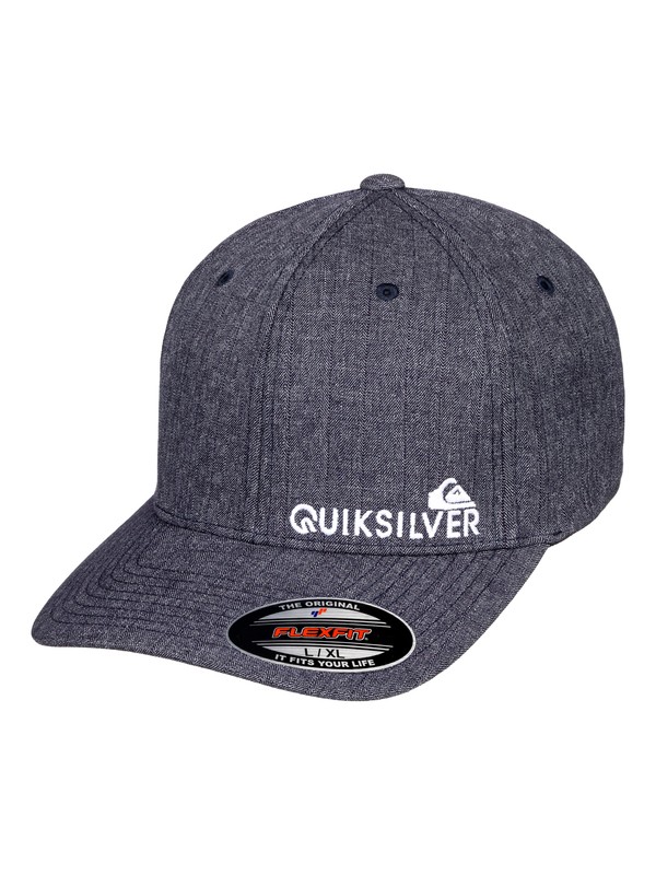 quiksilver, Sidestay - Flexfit Cap, NAVY BLAZER HEATHER (byjh) 0 Sidestay - Flexfit Cap Blue AQYHA04121 Quiksilver