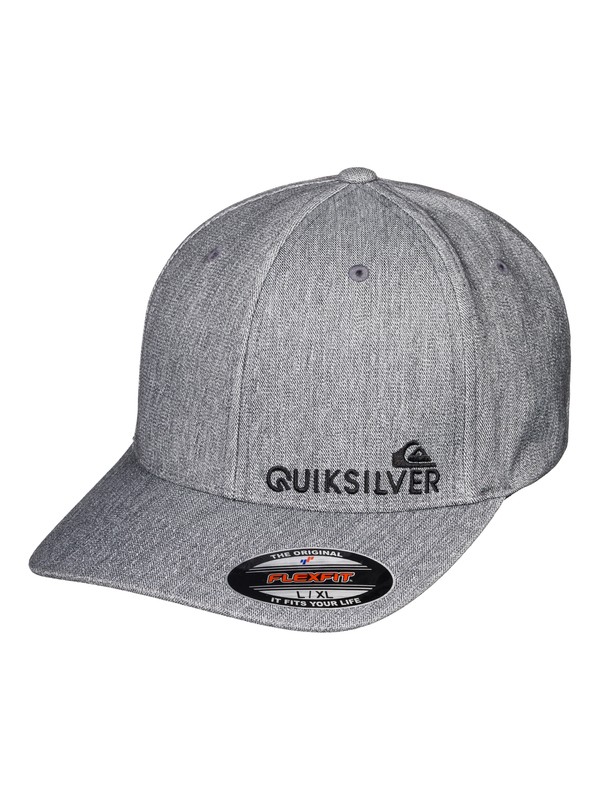 quiksilver, Sidestay Flexfit® Hat, MEDIUM GREY HEATHER (kpvh) 0 Sidestay Flexfit® Hat Black AQYHA04121 Quiksilver