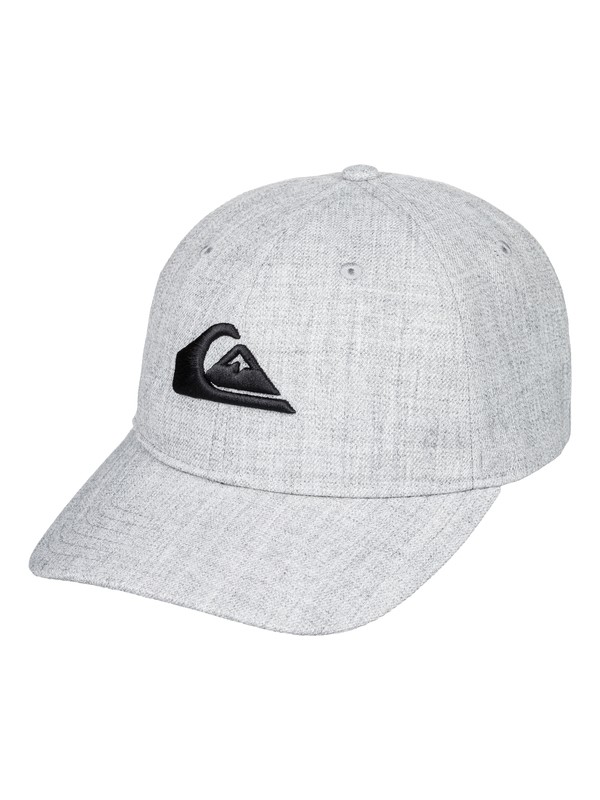quiksilver, Charger Plus - Snapback Cap for Men, LIGHT GREY HEATHER (sgrh) 0 Charger Plus - Snapback Cap for Men Grey AQYHA04140 Quiksilver