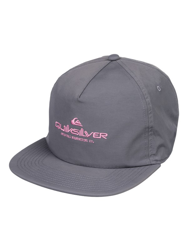 quiksilver, Men's Originator Snapback Hat, TARMAC (kta0) 0 Men's Originator Snapback Hat Black AQYHA04151 Quiksilver