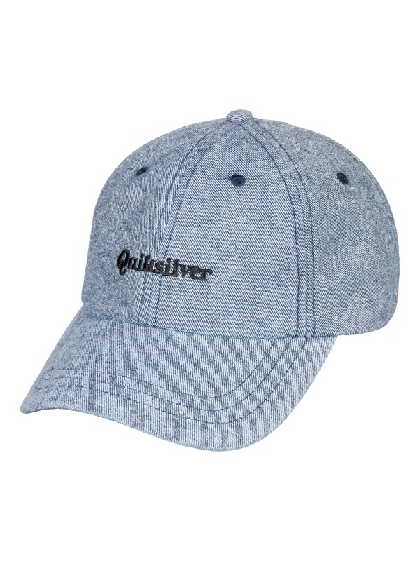 quiksilver, Men's Lawn Bowler Baseball Hat, DARK DENIM (brq0) 0 Men's Lawn Bowler Baseball Hat AQYHA04154 Quiksilver