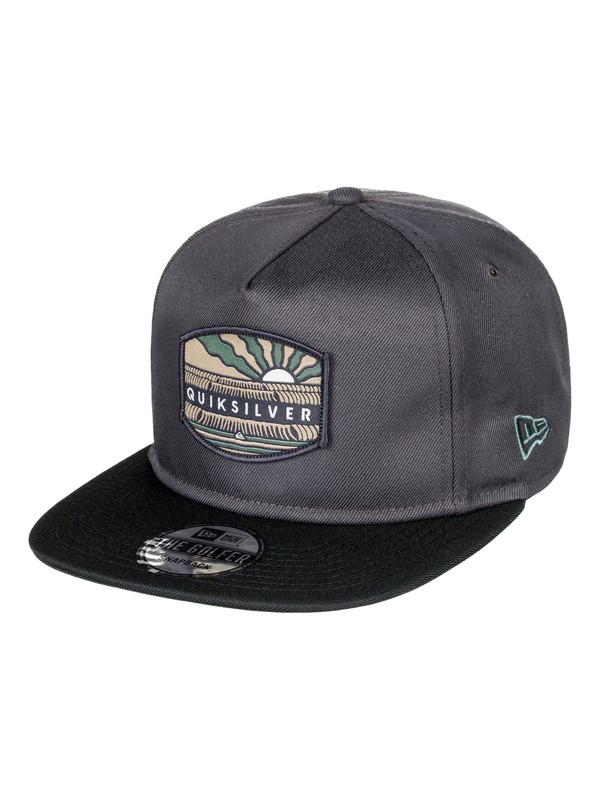 quiksilver, Proper Life New Era Snapback Hat, DARK SHADOW (krp0) 0 Proper Life New Era Snapback Hat AQYHA04158 Quiksilver