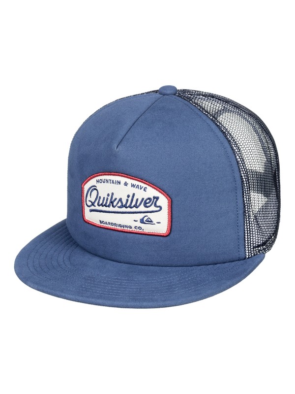 quiksilver, Gorra Trucker Past Checker, DARK DENIM (brq0) 0 Gorra Trucker Past Checker Azul AQYHA04159 Quiksilver