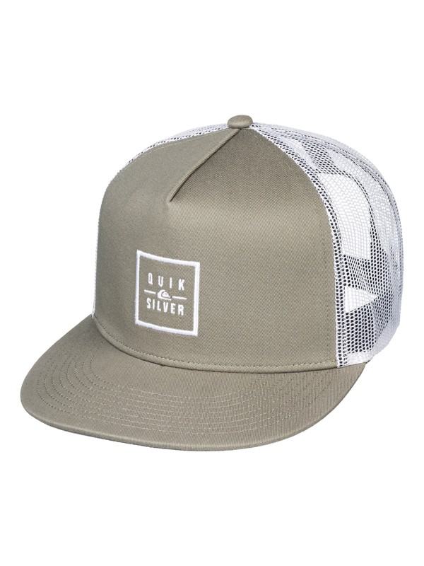 quiksilver, Hombres Gorra Trucker Clip Charger, DARK FOREST (bpg0) 0 Hombres Gorra Trucker Clip Charger Azul AQYHA04161 Quiksilver