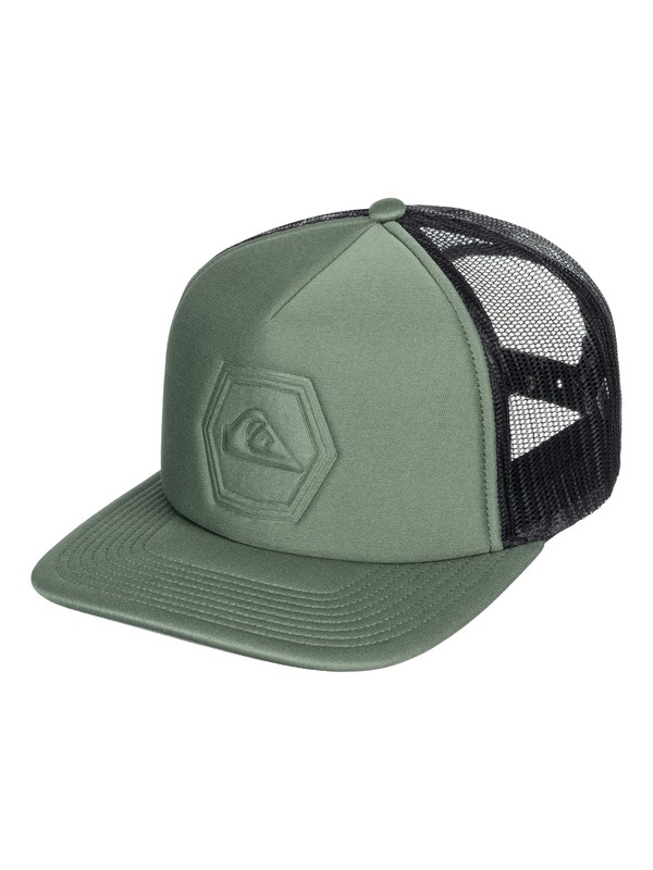 quiksilver, Pressington - Trucker Cap, FOREST NIGHT (csn0) 0 Pressington - Trucker Cap Brown AQYHA04162 Quiksilver