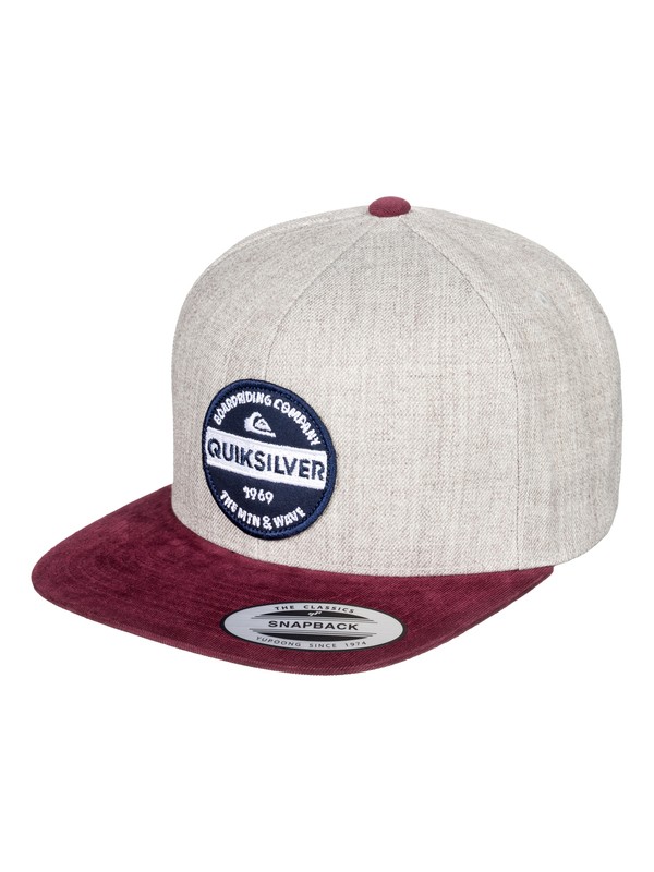 quiksilver, Firm Chowder - Casquette snapback, MEDIUM GREY HEATHER (kpvh) 0 Firm Chowder - Casquette snapback Noir AQYHA04168 Quiksilver
