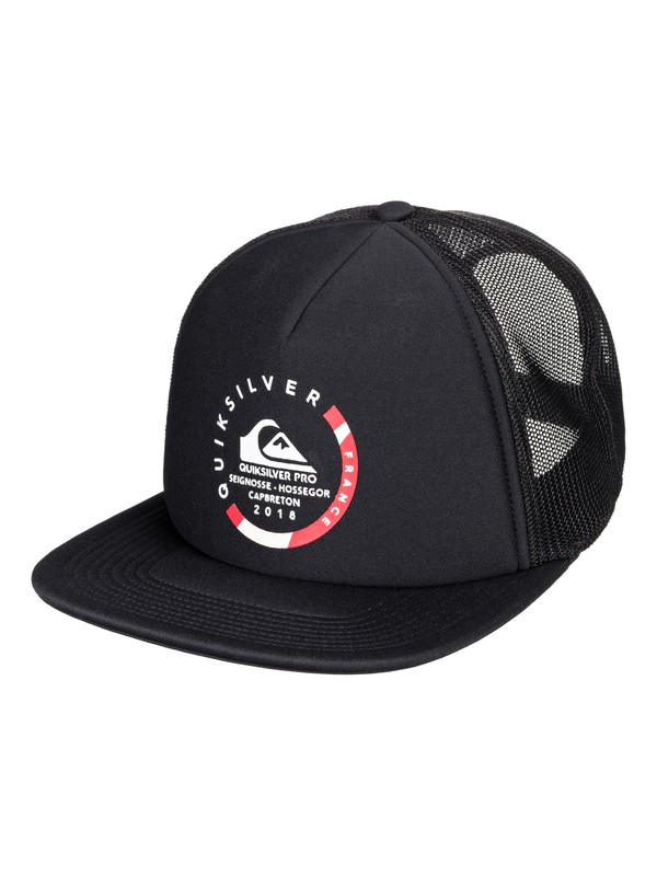 quiksilver, Quik Pro France - Trucker Hat for Men, BLACK (kvj0) 0 Quik Pro France - Trucker Hat for Men Black AQYHA04170 Quiksilver
