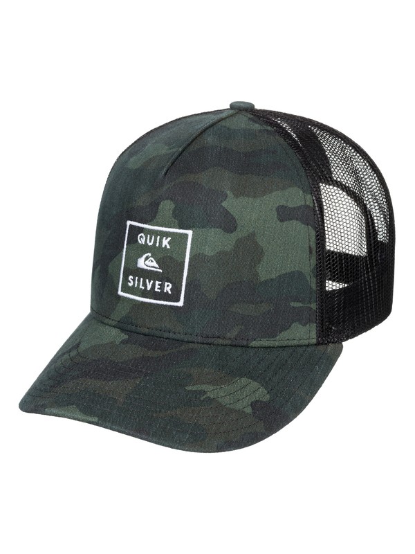 quiksilver, Clipster Snapback Hat, CAMO (gra0) 0 Clipster Snapback Hat Green AQYHA04220 Quiksilver