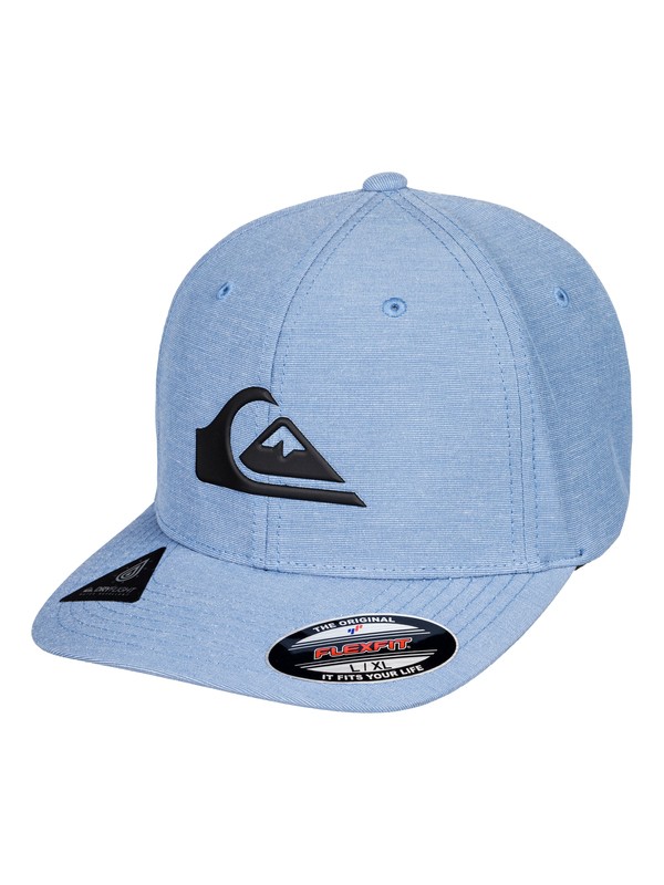 quiksilver, Amphib Texture Flexfit Hat, BIJOU BLUE (bng0) 0 Amphib Texture Flexfit Hat Blue AQYHA04223 Quiksilver
