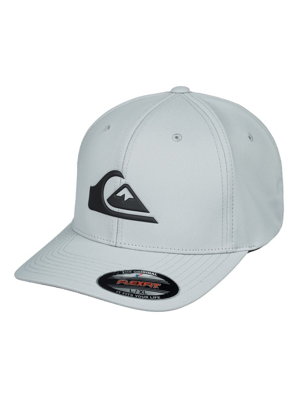 quiksilver, Amphib Texture Flexfit Hat, SLEET (szp0) 0 Amphib Texture Flexfit Hat Grey AQYHA04223 Quiksilver