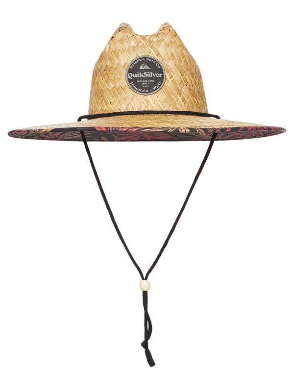 quiksilver, Outsider Pandana Straw Lifeguard Hat, NATURAL (yef0) 0 Outsider Pandana Straw Lifeguard Hat Yellow AQYHA04476 Quiksilver