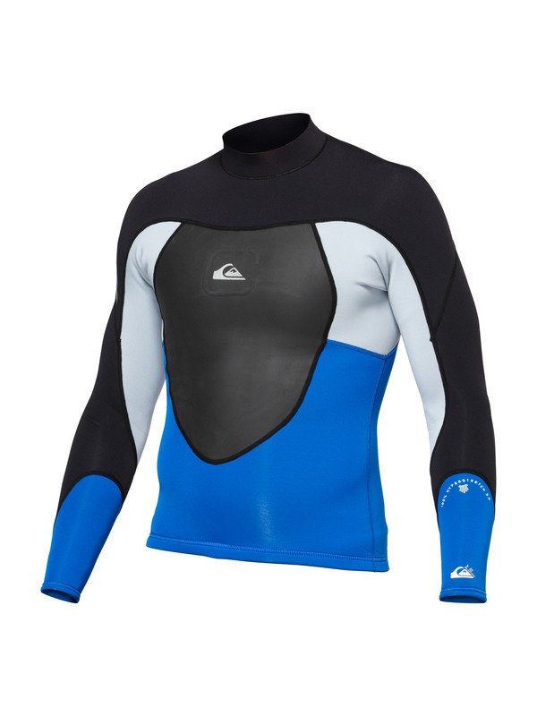 quiksilver, Syncro 1.5mm Jacket, BLACK / DEEP GREY / FOG BLUE / (xkkb) 0 Syncro 1.5mm Jacket AQYJL00002 Quiksilver