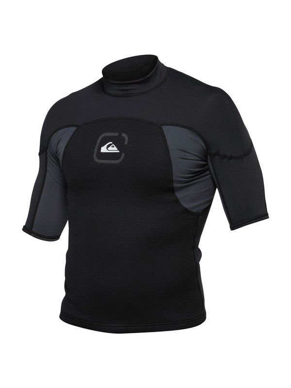 quiksilver, 1MM SYNCRO SSL NEO SURF SHIRT, BLACK / GRAPHITE (xkks) 0 1MM SYNCRO SSL NEO SURF SHIRT AQYJS00002 Quiksilver