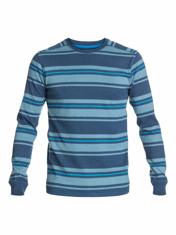 quiksilver, Snit Stripe Sweater, SNIT STRIPE WASHED NAVY (brq3) 0 Snit Stripe Sweater AQYKT03024 Quiksilver