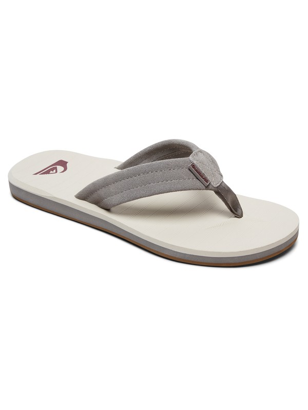 quiksilver, Carver - Leather Sandals, GREY/GREY/GREY (xsss) 0 Carver - Leather Sandals Grey AQYL100030 Quiksilver