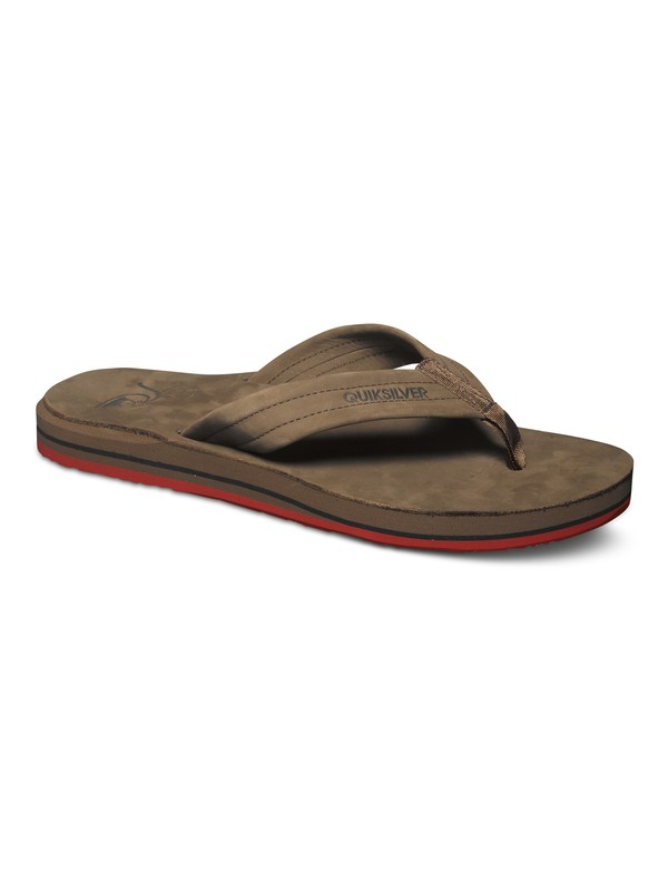 quiksilver, Carver Fg, BROWN/BROWN/RED (xccr) 0 Carver Fg AQYL100036 Quiksilver