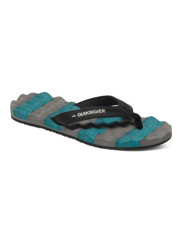 quiksilver, Massage - Flip-Flops, BLACK/GREY/BLUE (xksb) 0 Massage - Flip-Flops AQYL100045 Quiksilver