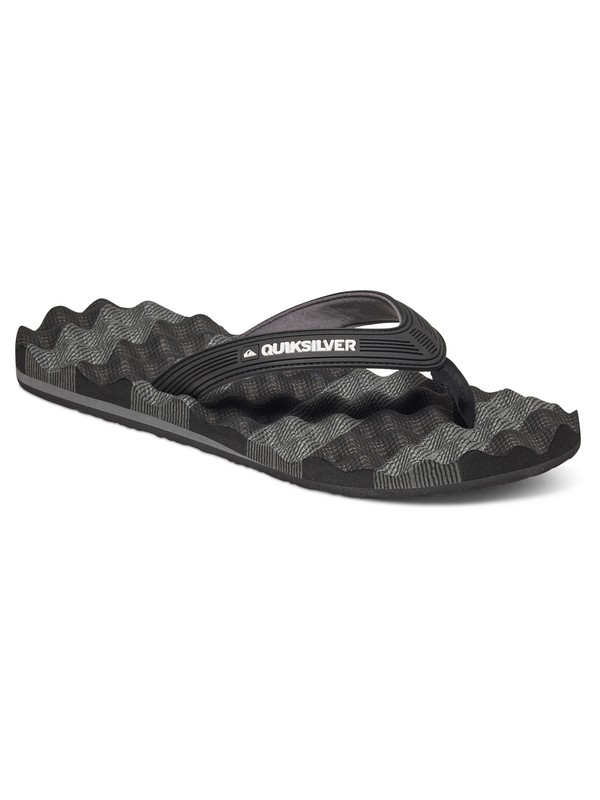 quiksilver, Massage - Infradito, BLACK/GREY/BLACK (xksk) 0 Massage - Infradito Black AQYL100045 Quiksilver