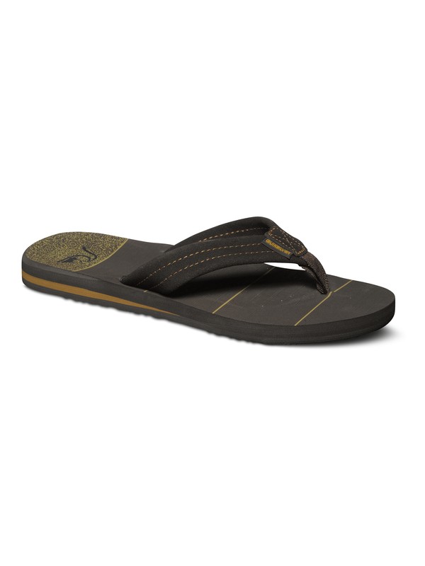 quiksilver, Carver Art Leather Sandals, BROWN/BROWN/BROWN (xccc) 0 Carver Art Leather Sandals AQYL100046 Quiksilver