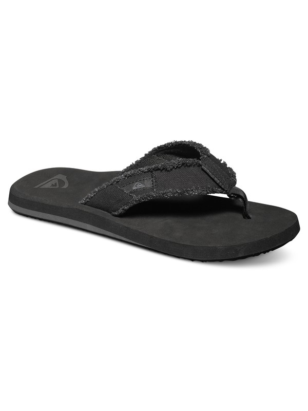 quiksilver, Monkey Abyss Sandals, BLACK/BLACK/BROWN (xkkc) 0 Monkey Abyss Sandals Black AQYL100047 Quiksilver