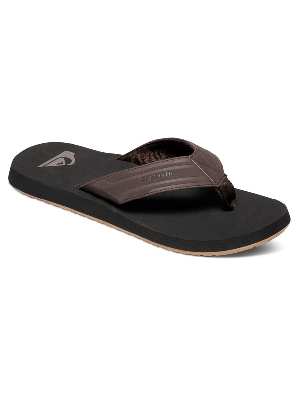 quiksilver, Monkey Wrench Sandals, BROWN/BLACK/BROWN (xckc) 0 Monkey Wrench Sandals Brown AQYL100048 Quiksilver