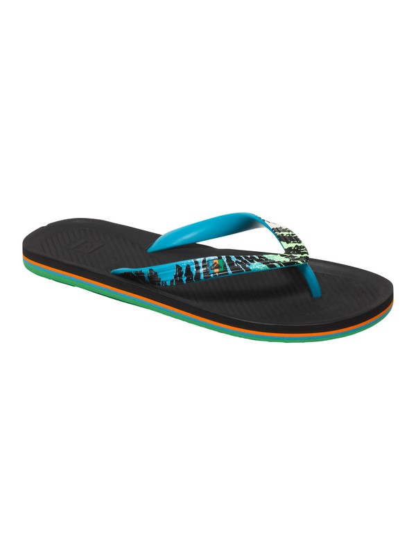 quiksilver, Haleiwa Print - Infradito, BLUE/BLACK/BLUE (xbkb) 0 Haleiwa Print - Infradito AQYL100052 Quiksilver