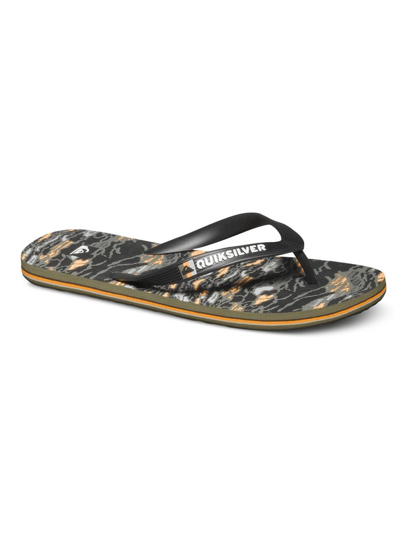 quiksilver, Molokai Art Sandals, BLACK/ORANGE/GREY (xkns) 0 Molokai Art Sandals AQYL100062 Quiksilver