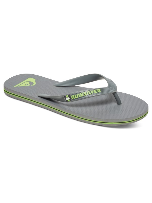 quiksilver, Sandalias Molokai, GREY/GREEN/GREY (xsgs) 0 Sandalias Molokai Gris AQYL100064 Quiksilver