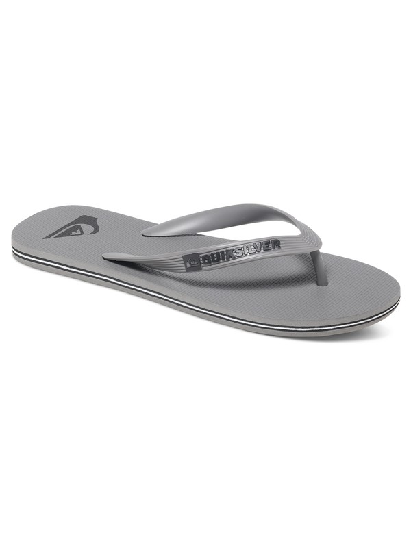 quiksilver, Molokai - Slippers, GREY/GREY/GREY (xsss) 0 Molokai - Slippers Gray AQYL100064 Quiksilver