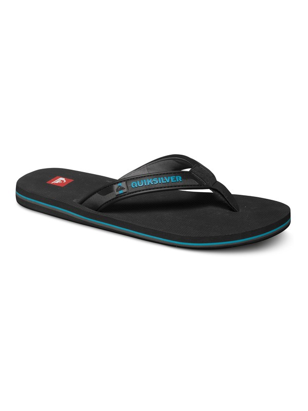 quiksilver, Molokai Wide - Sandals, BLACK/BLUE/BLACK (xkbk) 0 Molokai Wide - Sandals AQYL100076 Quiksilver