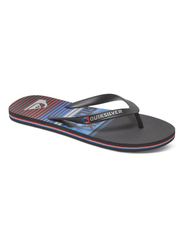 quiksilver, Molokai Vertigo Stripe Sandals, BLACK/BLUE/RED (xkbr) 0 Molokai Vertigo Stripe Sandals AQYL100086 Quiksilver