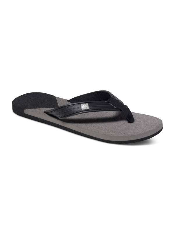 quiksilver, Molokai New Wave Deluxe Sandals, BLACK/GREY/BLACK (xksk) 0 Molokai New Wave Deluxe Sandals AQYL100111 Quiksilver