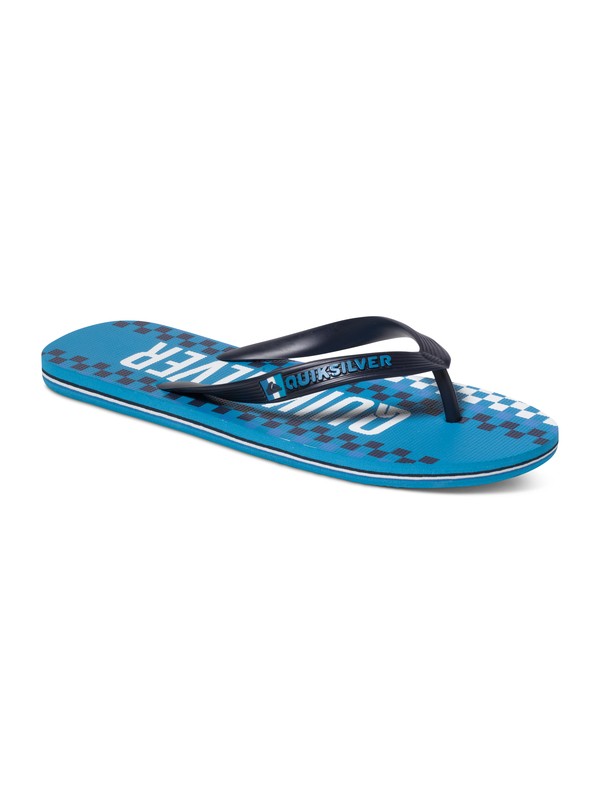quiksilver, Molokai Wordmark - Sandalen, BLACK/WHITE/BLUE (xkwb) 0 Molokai Wordmark - Sandalen AQYL100121 Quiksilver