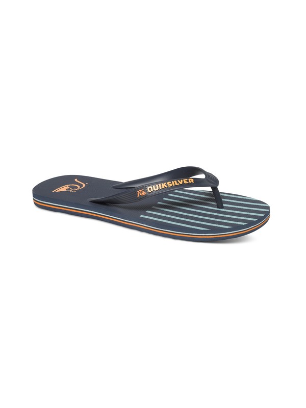 quiksilver, Molokai Ghetto Sandals, BLUE/BLUE/ORANGE (xbbn) 0 Molokai Ghetto Sandals AQYL100124 Quiksilver