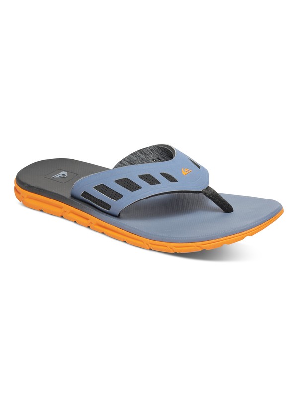 quiksilver, AG47 Flux Sandals, GREY/GREY/ORANGE (xssn) 0 AG47 Flux Sandals AQYL100210 Quiksilver