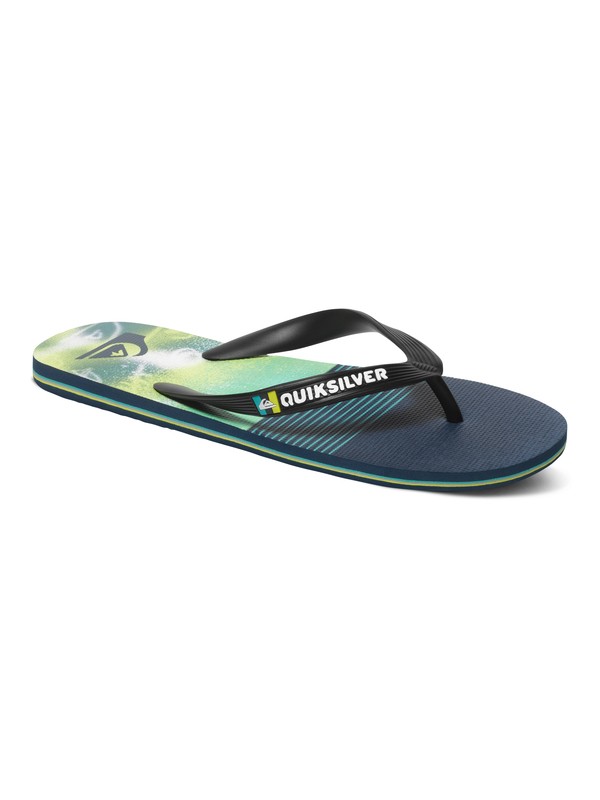 quiksilver, Molokai AG47 Remix - Chanclas, BLACK/BLUE/GREEN (xkbg) 0 Molokai AG47 Remix - Chanclas AQYL100214 Quiksilver