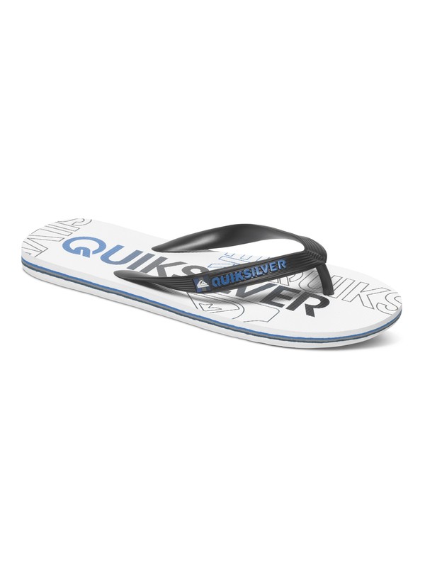 white quiksilver flip flops