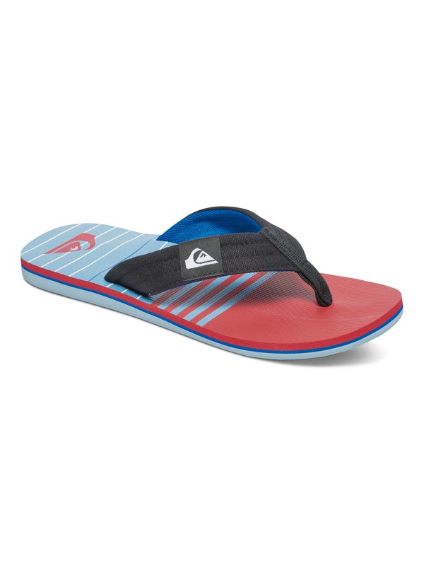 quiksilver, Molokai Layback Sandals, BLUE/RED/WHITE (xbrw) 0 Molokai Layback Sandals Blue AQYL100236 Quiksilver