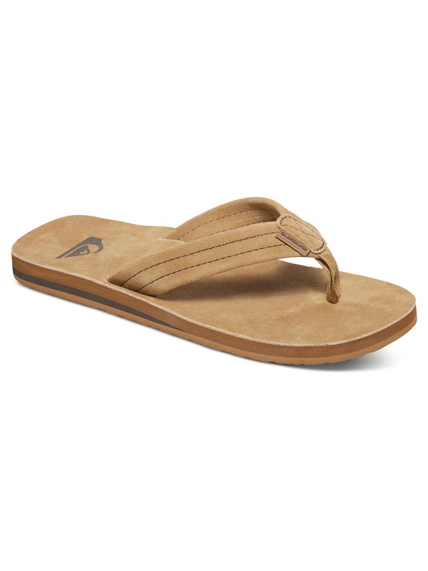 quiksilver, Carver Deluxe Suede Sandals, TAN - SOLID (tkd0) 0 Carver Deluxe Suede Sandals AQYL100244 Quiksilver