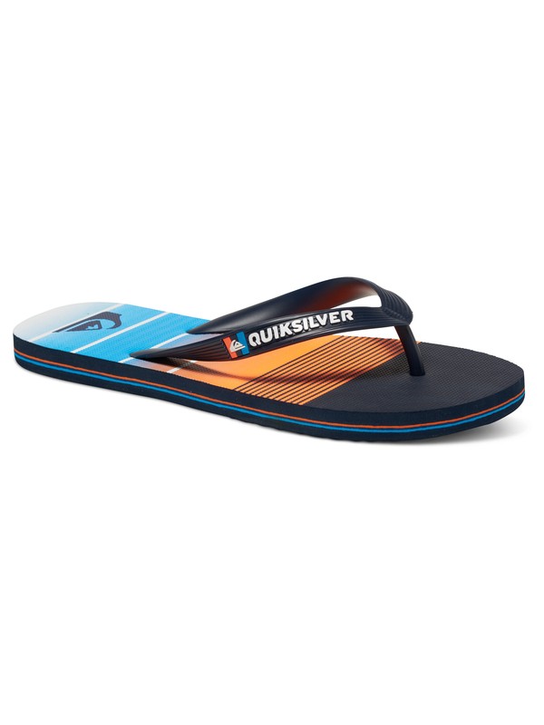 quiksilver, Molokai Division Sandals, BLUE/BLUE/ORANGE (xbbn) 0 Molokai Division Sandals AQYL100291 Quiksilver