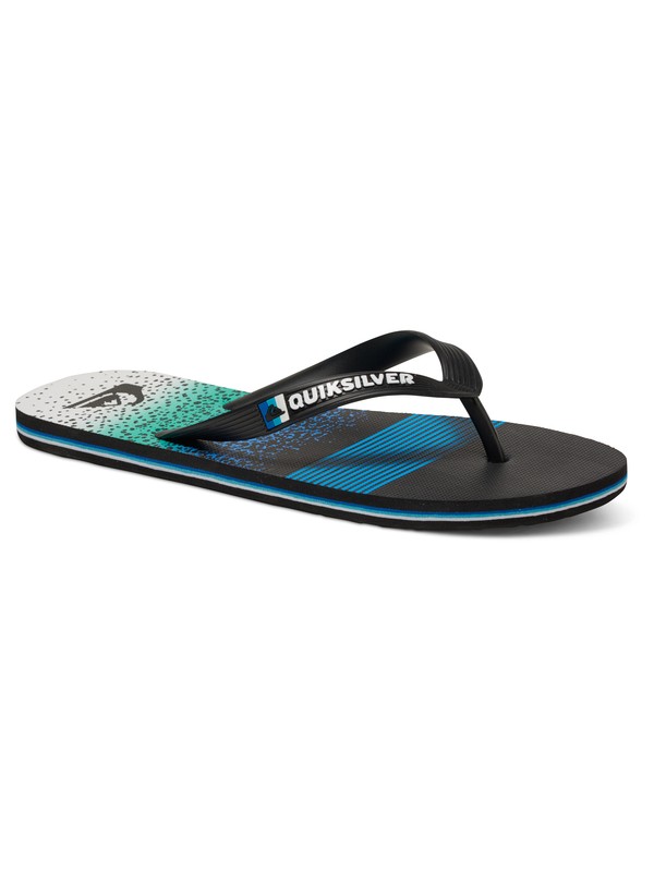 quiksilver, Molokai Division Remix - Flip-Flops, BLACK/BLUE/GREEN (xkbg) 0 Molokai Division Remix - Flip-Flops AQYL100322 Quiksilver