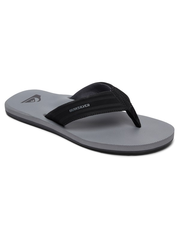 quiksilver, Island Oasis - Sandales pour Homme, BLACK/GREY/GREY (xkss) 0 Island Oasis - Sandales pour Homme Noir AQYL100401 Quiksilver