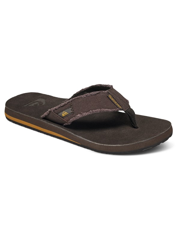 quiksilver, Monkey Abyss Deluxe - Flip-Flops, BROWN/BROWN/BROWN (xccc) 0 Monkey Abyss Deluxe - Flip-Flops AQYL100403 Quiksilver