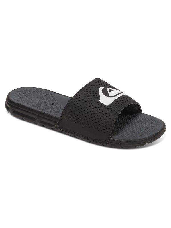quiksilver, Amphibian Slide Slider Sandal, BLACK/BLACK/WHITE (xkkw) 0 Amphibian Slide Slider Sandal AQYL100404 Quiksilver